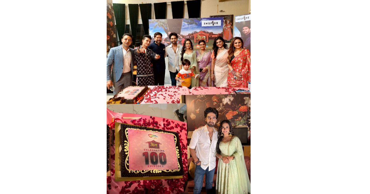 Inspire Films's  Gauna: Ek Pratha Marks 100 Episodes with a Grand Cake Cutting Celebration